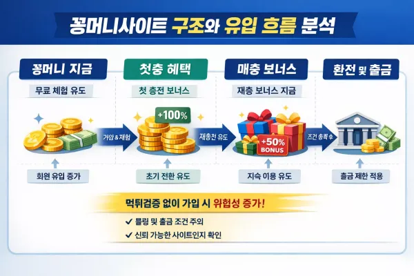꽁머니사이트 구조와 유입 흐름 분석