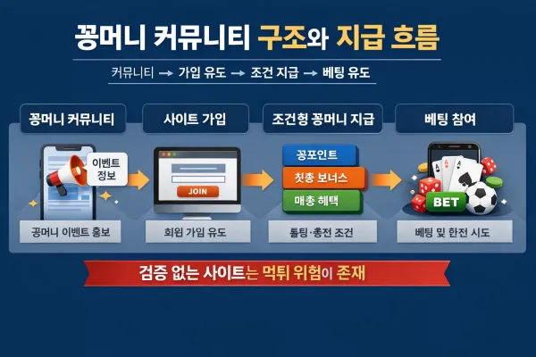 꽁머니커뮤니티 구조와 지급 흐름 분석