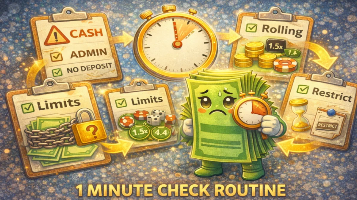 꽁머니 조건을 1분 안에 판단하는 체크 루틴 - 안전한 꽁머니사이트 정보 0