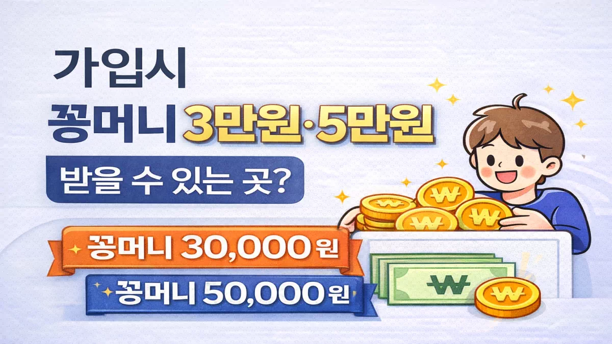 꽁머니 3만원·5만원 받을 수 있는 곳? 이런 조건이 붙습니다 - 안전한 꽁머니사이트 정보 0