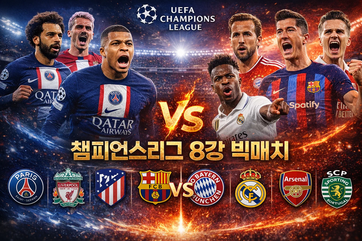 챔피언스리그 8강 집중력 비교 승부를 가르는 단 하나의 차이 - 오늘의 스포츠 경기분석 / 예측