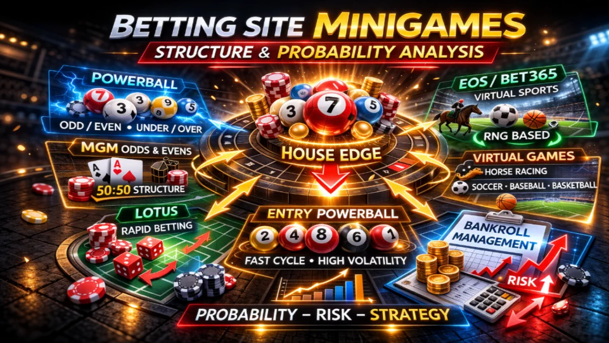 토토사이트 미니게임의 구조 이해하기 확률과 하우스엣지 분석 - 실전 배팅 가이드 및 분석 자료 0