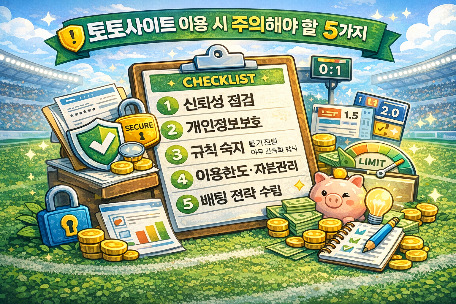 토토사이트 이용 시 주의해야 할 사항 5가지 - 실전 배팅 가이드 및 분석 자료 0