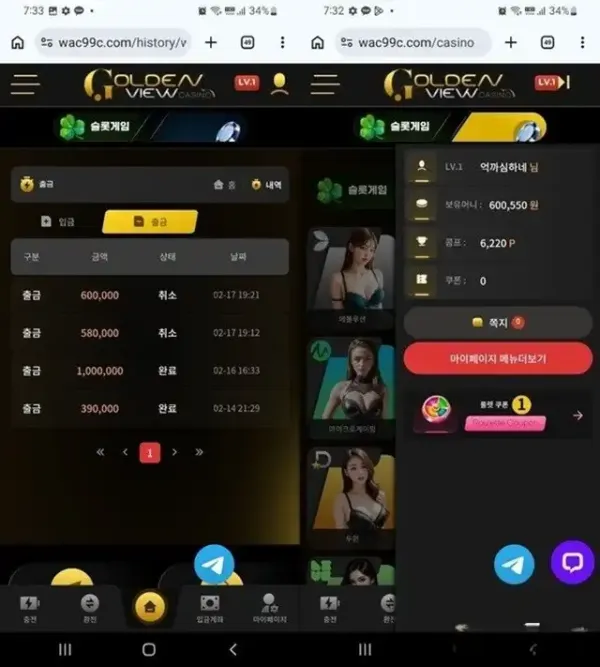 골든뷰 먹튀 wac99c.com 먹튀 제보 – 양방 핑계로 60만원 몰수 &amp; 아이디 탈퇴 처리